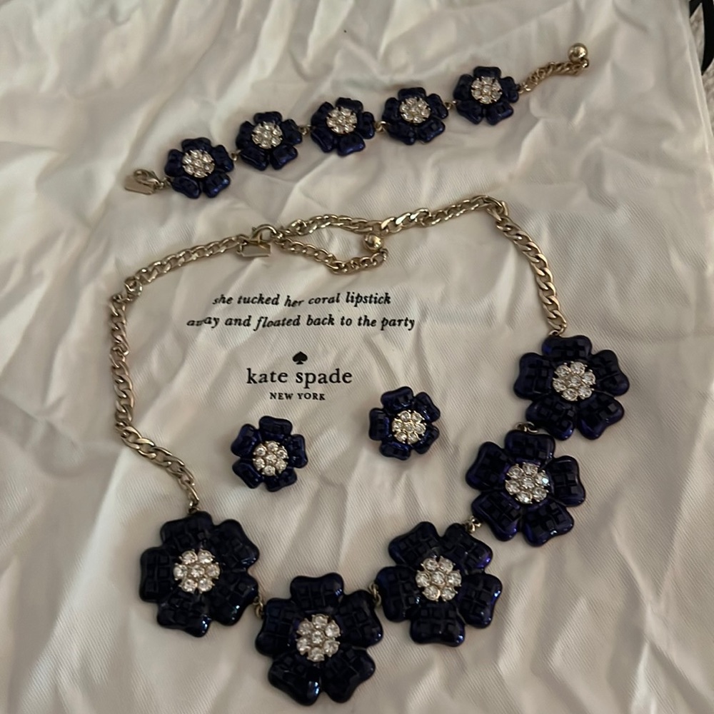 Beautiful Kate Spade set earrings necklace and bracelet. Mint condition